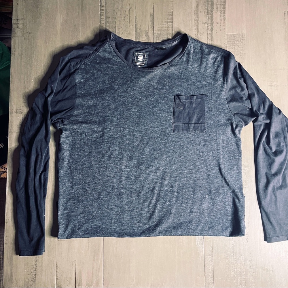 GStar l/s tee w/pocket